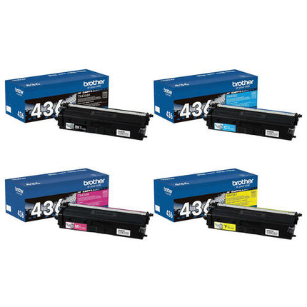 Brother TN436 Original Toner Cartridge Combo, BK/C/Y/M