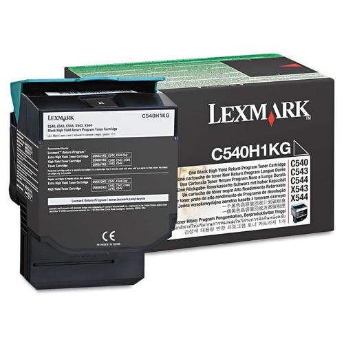 Lexmark C540H1KG Original Black High Yield Return Program Toner Cartridge