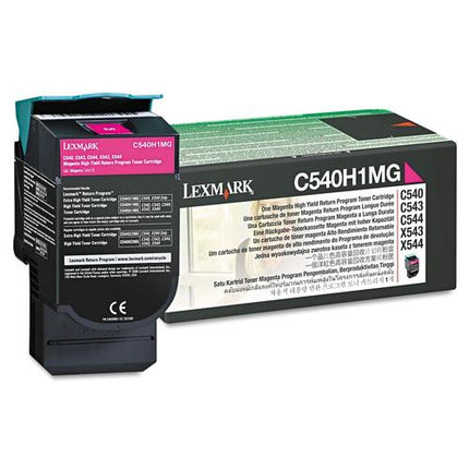 Lexmark C540H1MG Original Magenta High Yield Return Program Toner Cartridge