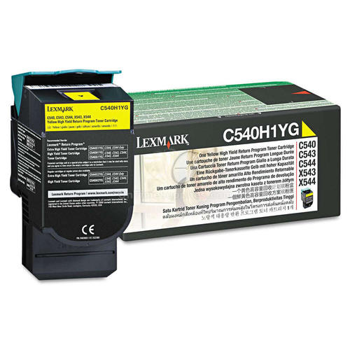 Lexmark C540H1YG Original Yellow High Yield Return Program Toner Cartridge