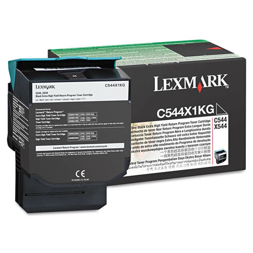 Lexmark C544X1KG Original Black Extra High Yield Return Program Toner Cartridge