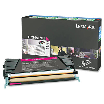 Lexmark C734A1MG Original Magenta Return Program Toner Cartridge 6K
