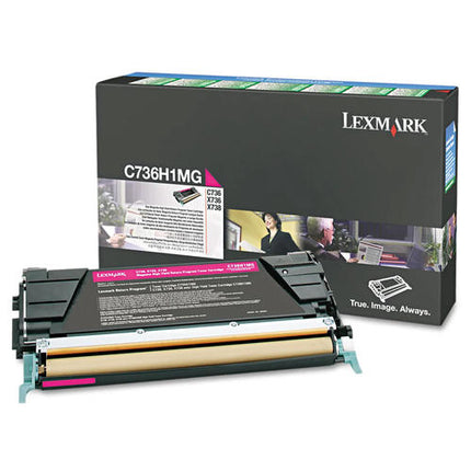 Lexmark C736H1MG Original Magenta High Yield Return Program Toner Cartridge
