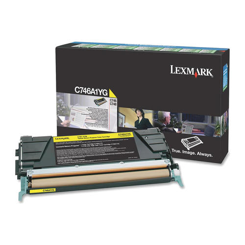 Lexmark C746A1YG Original Yellow Return Program Toner Cartridge 7K