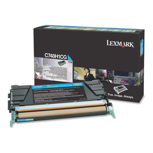 Lexmark C748H1CG Original Cyan High Yield Return Program Toner Cartridge 10K