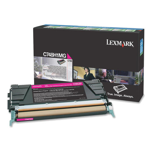 Lexmark C748H1MG Original Magenta High Yield Return Program Toner Cartridge 10K