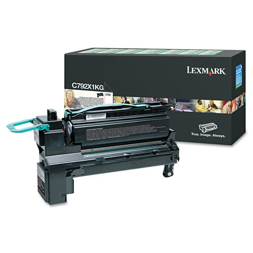 Lexmark C792X1KG Original Black Extra High Yield Return Program Toner Cartridge