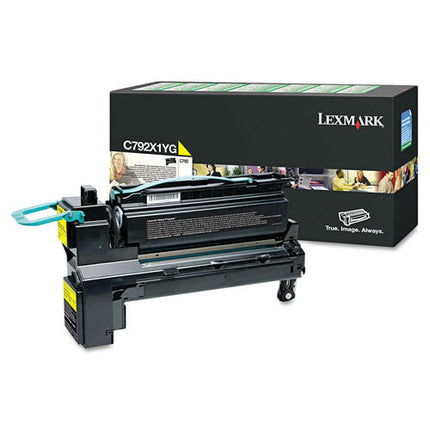 Lexmark C792X1YG Original Yellow Extra High Yield Return Program Toner Cartridge