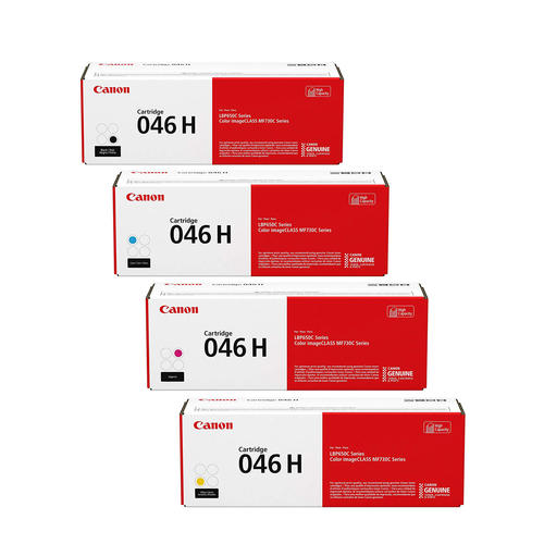 Canon 046H Original Toner Cartridge Combo, BK.C.Y.M