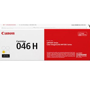 Canon 046H Original Yellow High Yield Toner Cartridge, 1251C001