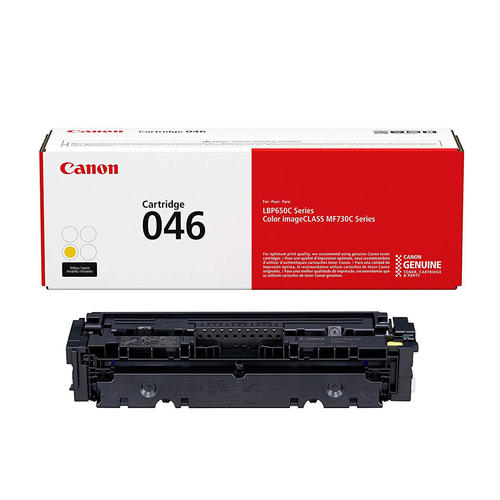 Canon 046 Original Yellow Toner Cartridge, 1247C001