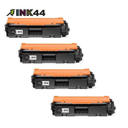 Canon 051H Compatible Black Toner Cartridge, 2169C001, High Yield, 4 Pack