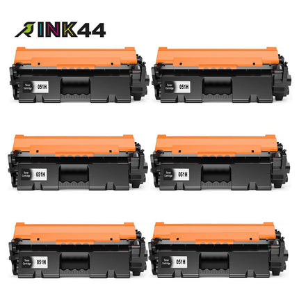 Canon 051H Compatible Black Toner Cartridge, 2169C001, High Yield, 6 Pack
