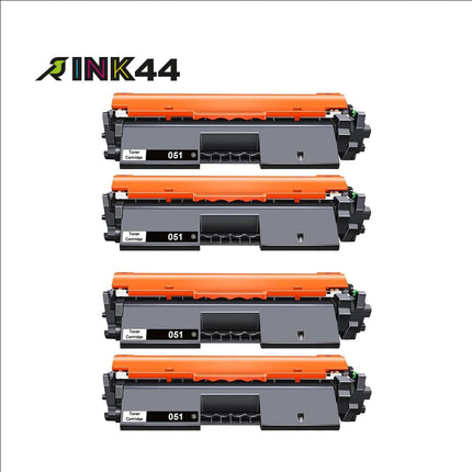 Canon 051 Compatible Black Toner Cartridge, 2168C001, 4 Pack