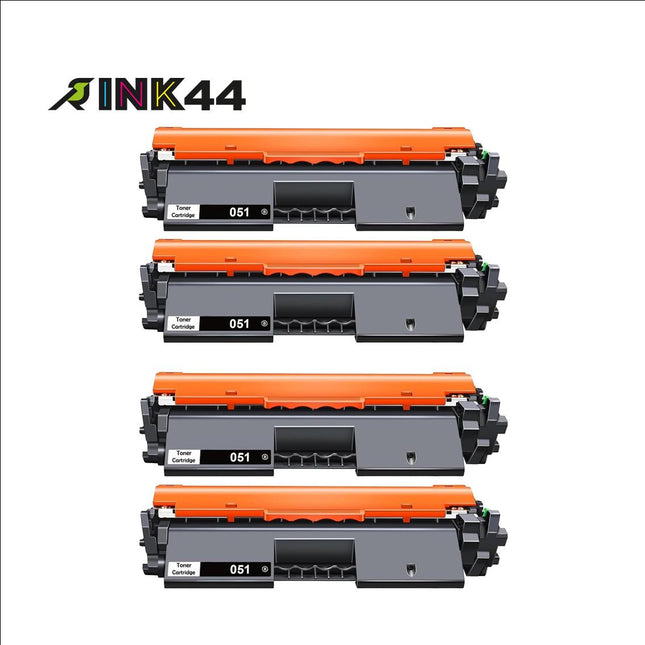 Canon 051 Compatible Black Toner Cartridge, 2168C001, 4 Pack