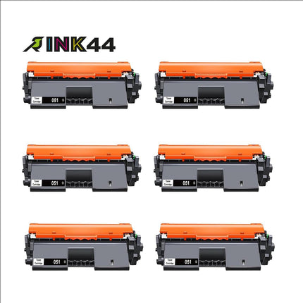 Canon 051 Compatible Black Toner Cartridge, 2168C001, 6 Pack