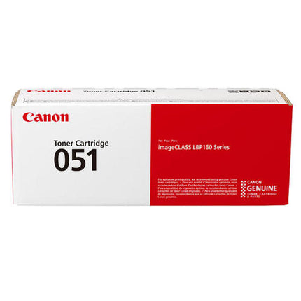 Canon 051 Original Black Toner Cartridge, 2168C001