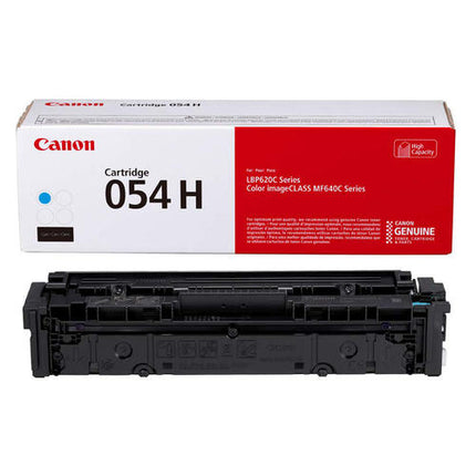 Canon 054H Original Cyan High Yield Toner Cartridge, 3027C001