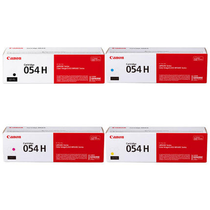 Canon 054H Original Toner Cartridge Combo, BK.C.Y.M
