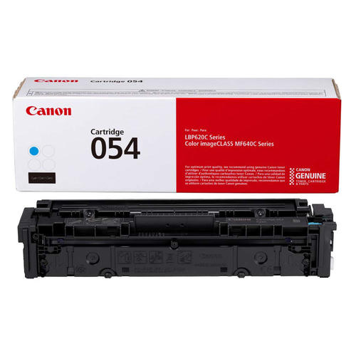 Canon 054 Original Cyan Standard Yield Toner Cartridge, 3023C001