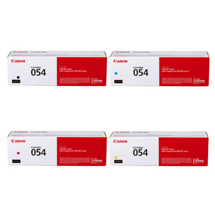 Canon 054 Original Toner Cartridge Combo, BK.C.Y.M