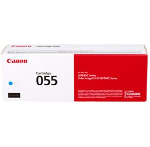 Canon 055 Original Cyan Toner Cartridge, 3015C001