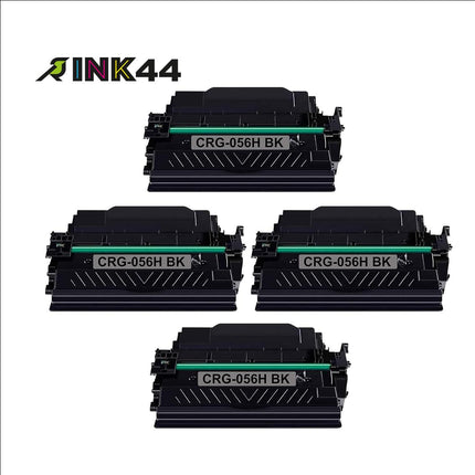 Canon 056H Compatible Black Toner Cartridge, 3008C001, High Yield, 4 Pack