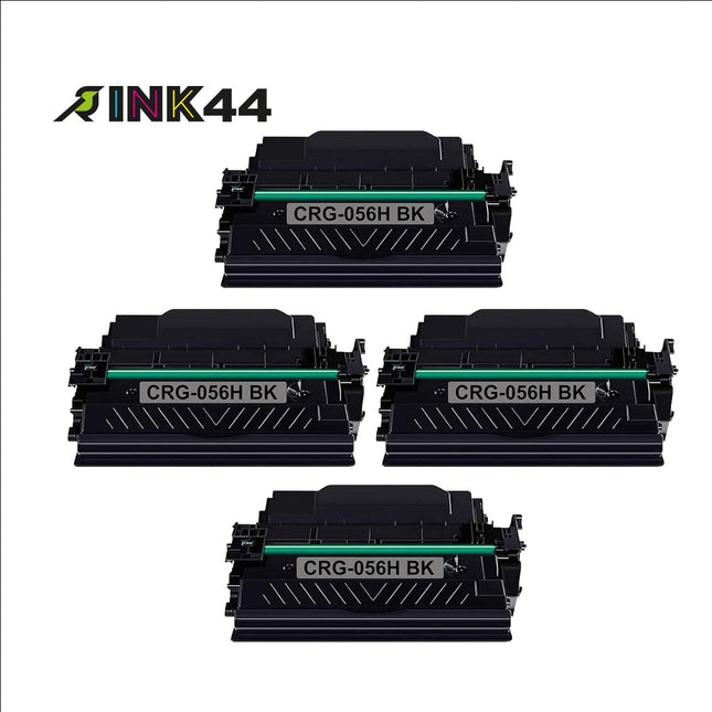 Canon 056H Compatible Black Toner Cartridge, 3008C001, High Yield, 4 Pack