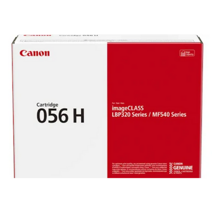 Canon 056H Original Black High Yield Toner Cartridge, 3008C001