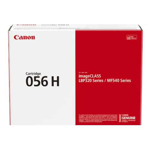 Canon 056H Original Black High Yield Toner Cartridge, 3008C001