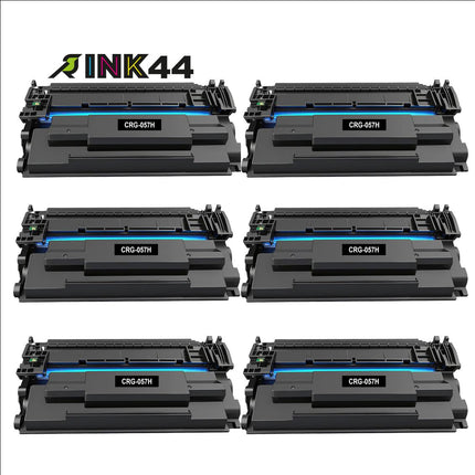 Canon 057H Compatible Black Toner Cartridge, 3010C001, High Yield, 6 Pack