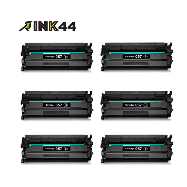 Canon 057 Compatible Black Toner Cartridge, 3009C001, 6 Pack