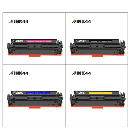 Canon 067 Compatible Toner Cartridge Combo, BK.C.Y.M