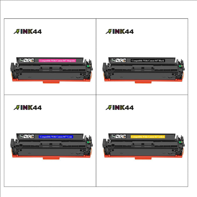 Canon 067 Compatible Toner Cartridge Combo, BK.C.Y.M