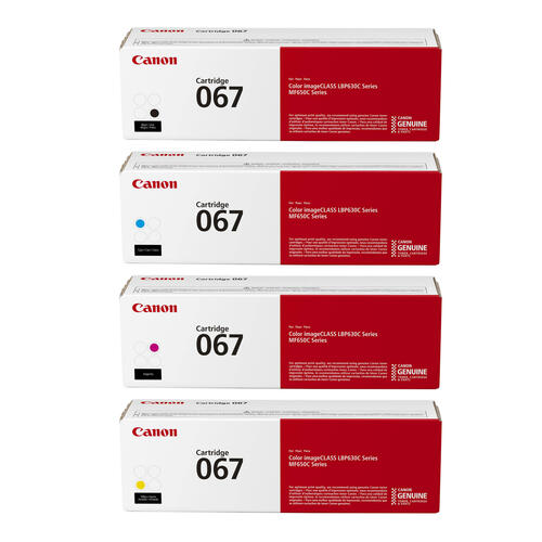Canon 067 Original Toner Cartridge Combo, BK.C.Y.M