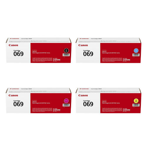 Canon 069 Original Toner Cartridge Combo, BK.C.Y.M