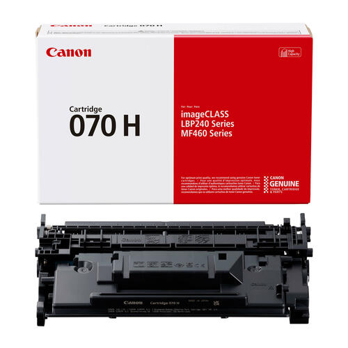 Canon 070H Original Black High Yield Toner Cartridge, 5650C001