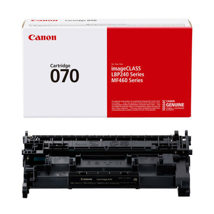 Canon 070 Original Black Standard Yield Toner Cartridge, 5639C001