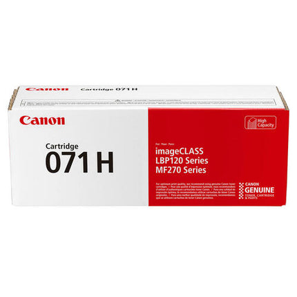 Canon 071H Original Black High Yield Toner Cartridge, 5646C001