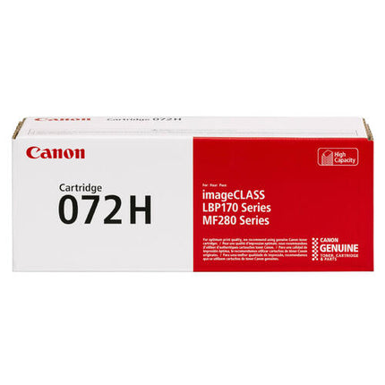 Canon 072H Original Black High Yield Toner Cartridge, 5648C001
