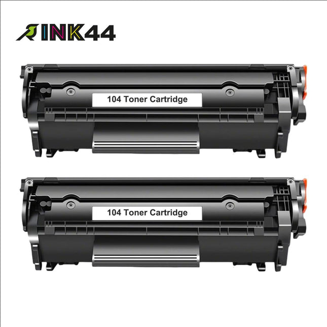 Canon 104 Compatible Black Toner Cartridge, 0263B001AA, 2 Pack