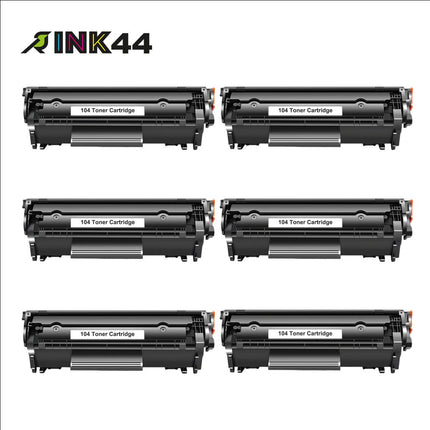 Canon 104 Compatible Black Toner Cartridge, 0263B001AA, 6 Pack