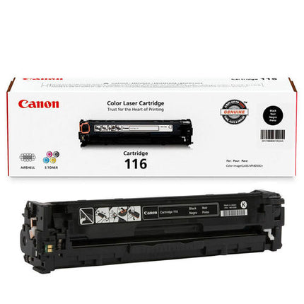Canon 116 Original Black Toner Cartridge, 1980B001AA