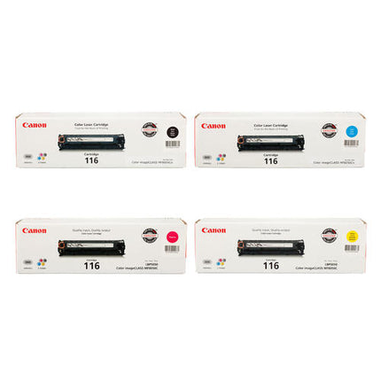 Canon 116 Original Toner Cartridge Combo, BK.C.Y.M