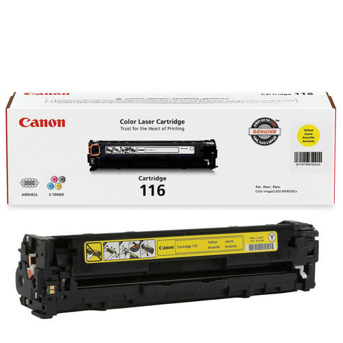 Canon 116 Original Yellow Toner Cartridge, 1977B001AA