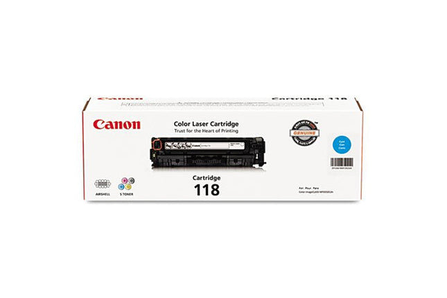 Canon 118 Original Cyan Toner Cartridge, 2661B001AA