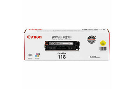 Canon 118 Original Yellow Toner Cartridge, 2659B001AA
