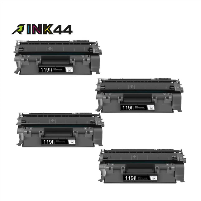 Canon 119II Compatible Black Toner Cartridge, 3480B001AA, High Yield, 4 Pack