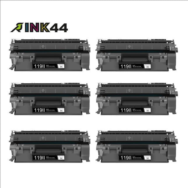 Canon 119II Compatible Black Toner Cartridge, 3480B001AA, High Yield, 6 Pack