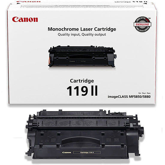 Canon 119II Original Black High Yield Toner Cartridge, 3480B001AA